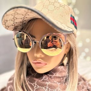 FENDI Rose Gold Cat Eye Sunglasses